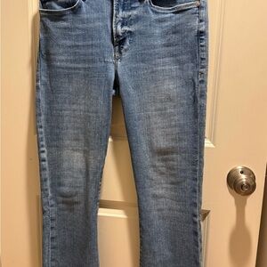 Frame Denim Blue Ankle Cropped Jeans